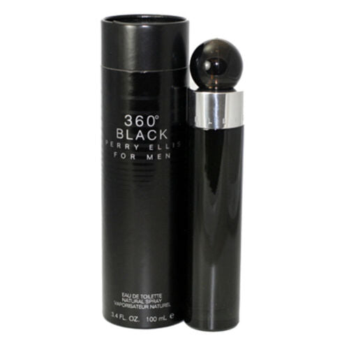 Perry Ellis 360 Black Eau De Toilette Spray 100ml for Men