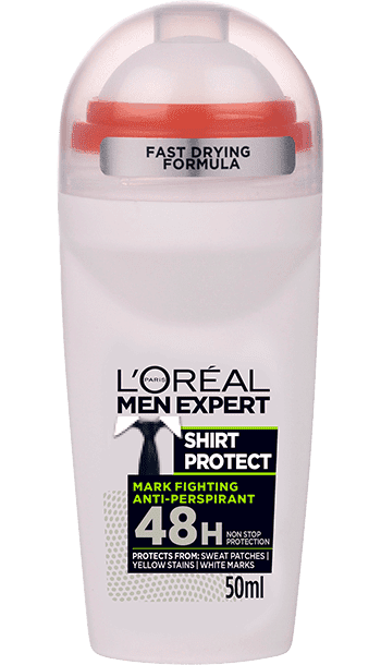 Paris Men Expert Shirt Protect 48H Anti-Perspirant Roll-On Deodorant 50Ml